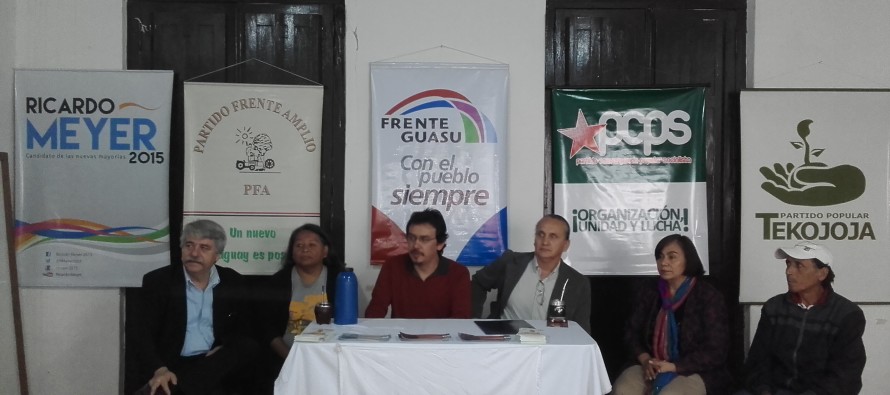 Frente Guasú presenta precandidatos a la Junta Municipal