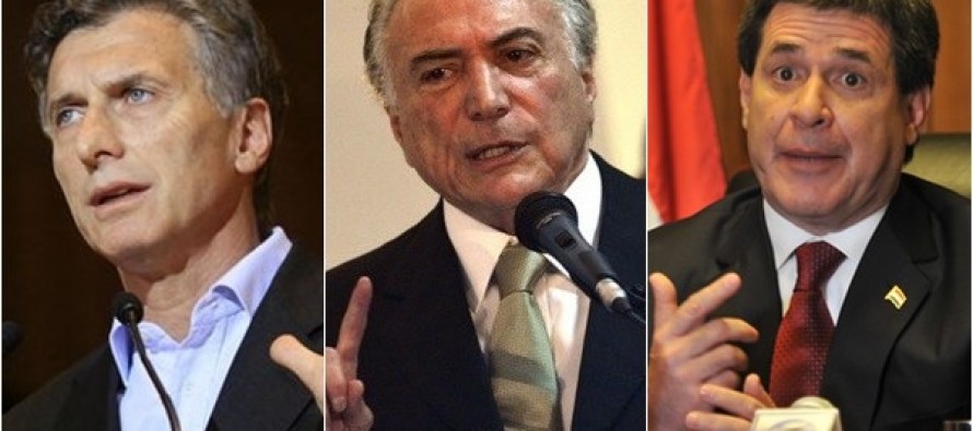 ¿Por qué Macri, Temer y Cartes sabotean el Mercosur? – Por Jeferson Miola