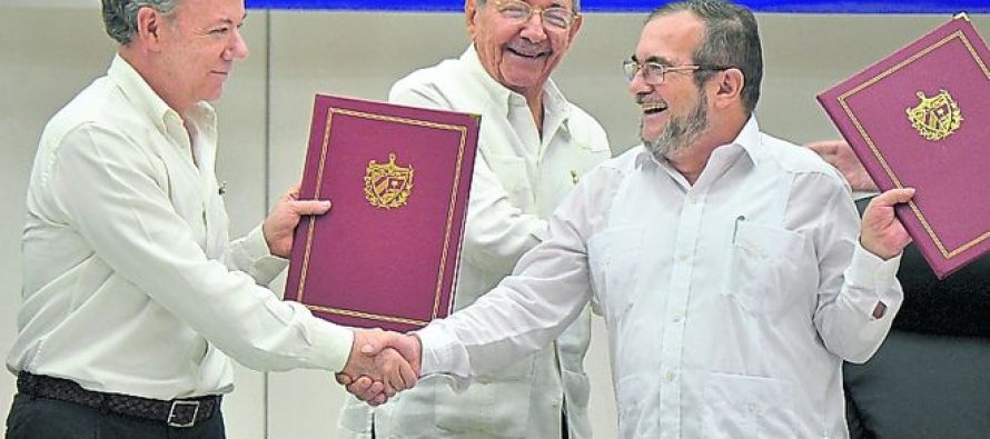 Colombia: el gobierno y las FARC firman acuerdo de paz