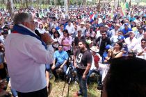 Lugo anuncia en Edelira que la Concertación va por buen camino