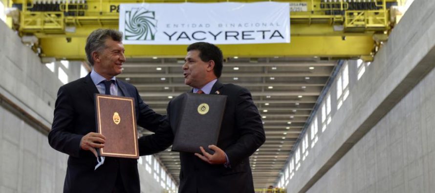 Senado trata hoy acuerdo Cartes – Macri, sobre Yacyreta